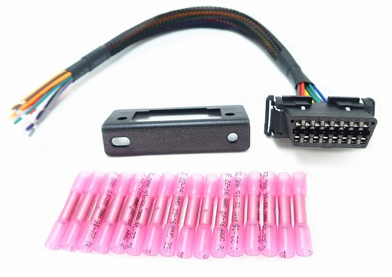 MITOB كابل MITOB OBD2 J1962 أنثوي إلى كابل Pigtail مفتوح بديل لمدخل OBDii بطول 1 قدم/30 سم - Image 1