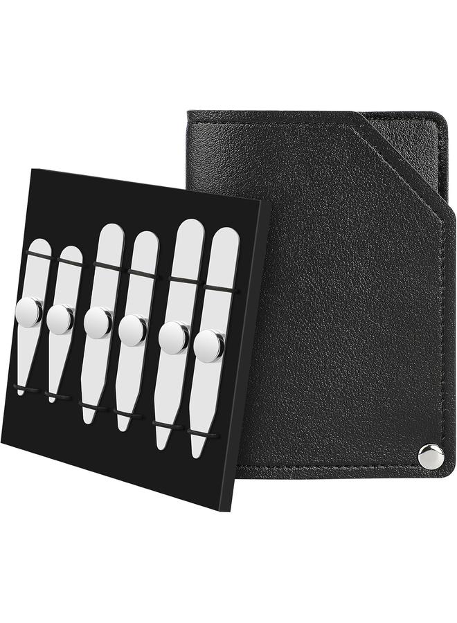 Collar Stays for Men's Dress Shirts, 3 Pair of Metal Collar Sticks, Silver Shirt Holder Set for Men's and Women's Shirts, 3 Sizes - Image 1