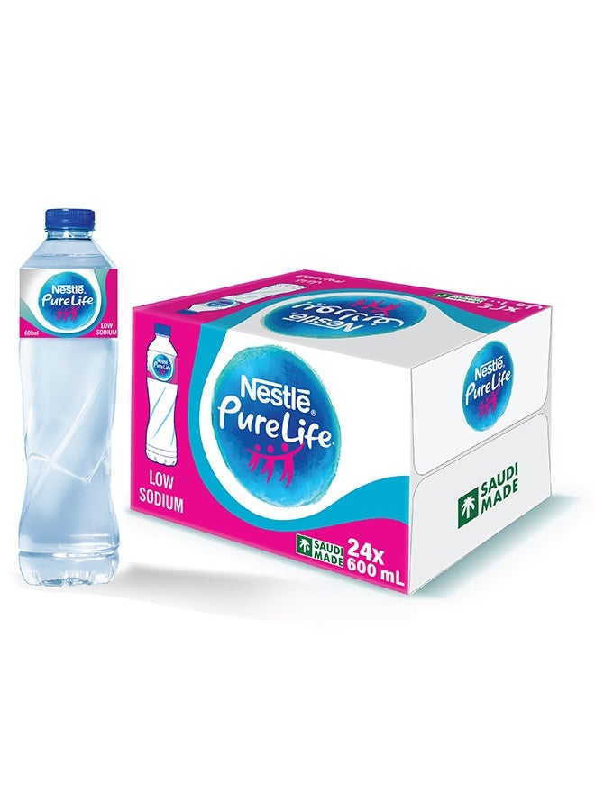 Nestle Waters Nestle Pure Life Bottled Still Drinking Water - 24 x 600 ml - Image 1