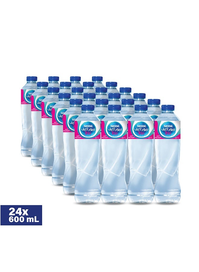 Nestle Waters Nestle Pure Life Bottled Still Drinking Water - 24 x 600 ml - Image 2