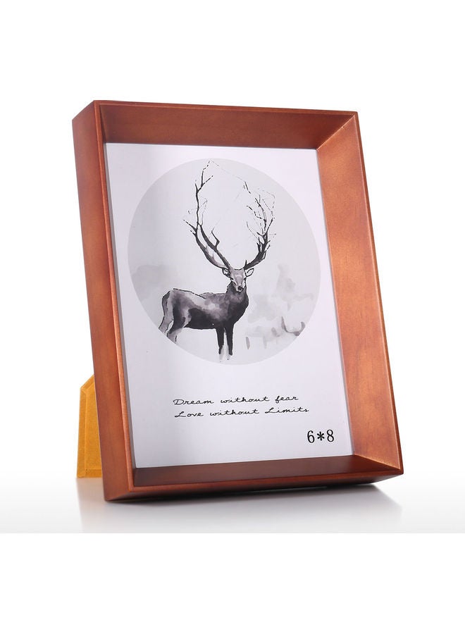 NIBEMINENT Desktop Decorative Photo Frame Brown  - Image 2
