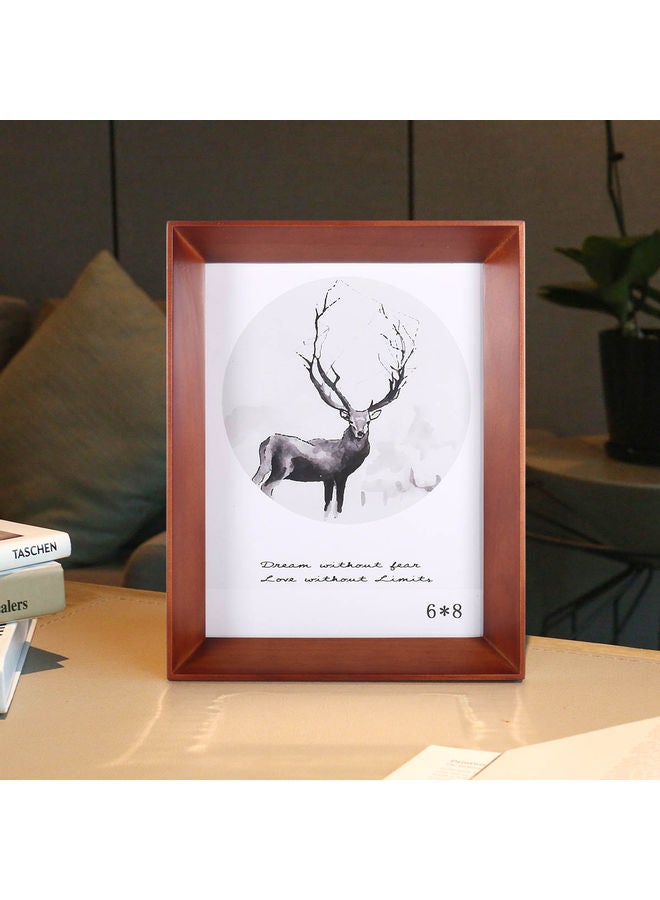 NIBEMINENT Desktop Decorative Photo Frame Brown  - Image 3