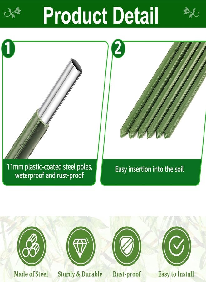 Groumh Reinforced Metal Cucumber Trellis, A Frame Trellis Metal Garden Trellis Tomato Plant Cage for Climbing Plants Outdoor on or Off Raised Bed | Vegetables and Cucumber Trellis for Garden - Image 5