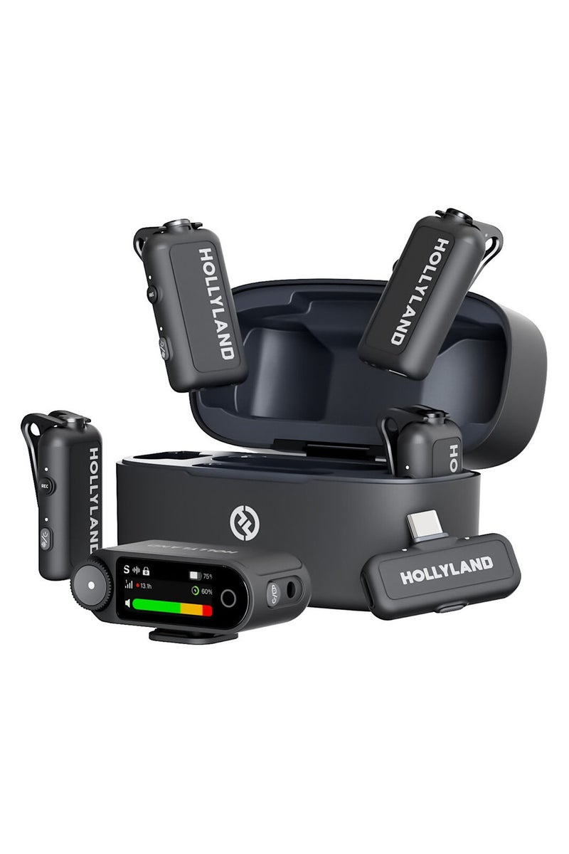 Hollyland Hollyland LARK MAX 2 Combo 4-Person Wireless Microphone System for Cameras and Mobile Devices - Image 1
