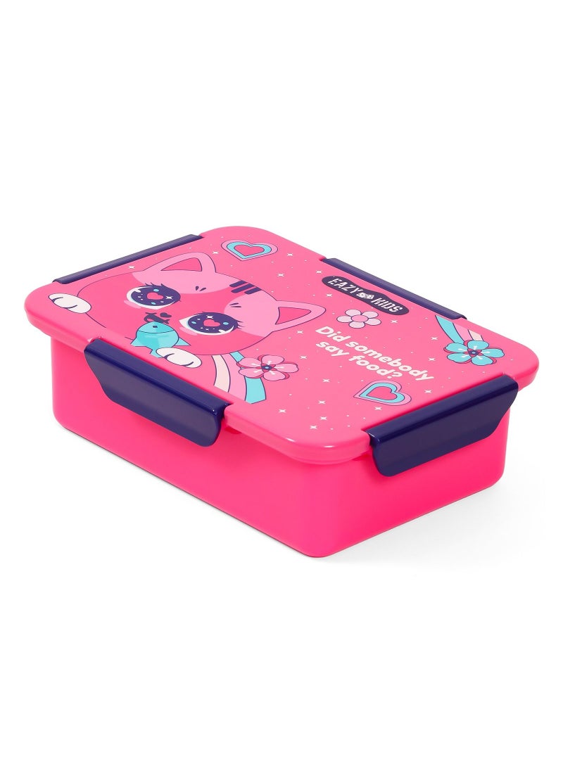Eazy Kids Eazy Kids Lunch Box Cat-Pink 850ml  - Image 1