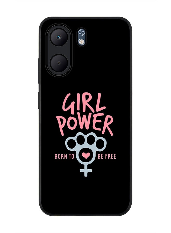 Stylizedd For Oppo A5x 5G / A5x 4G Case,Slim fit Camera Protection, Shockproof Thin Phone cover  - Girl Power