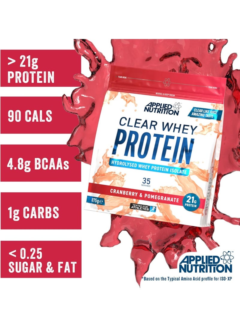 Applied Nutrition Clear Whey Protein with Cranberry & Pomegranate 875g - Image 2