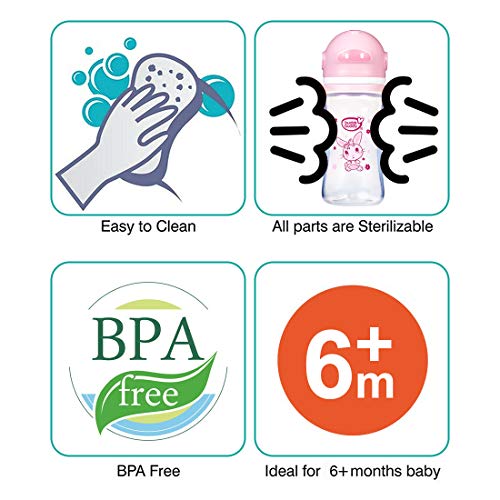 BuddsBuddy Lili Soft Spout Sipper Cup, 300ml, BB7220 (Pink, Polypropylene) - Image 5