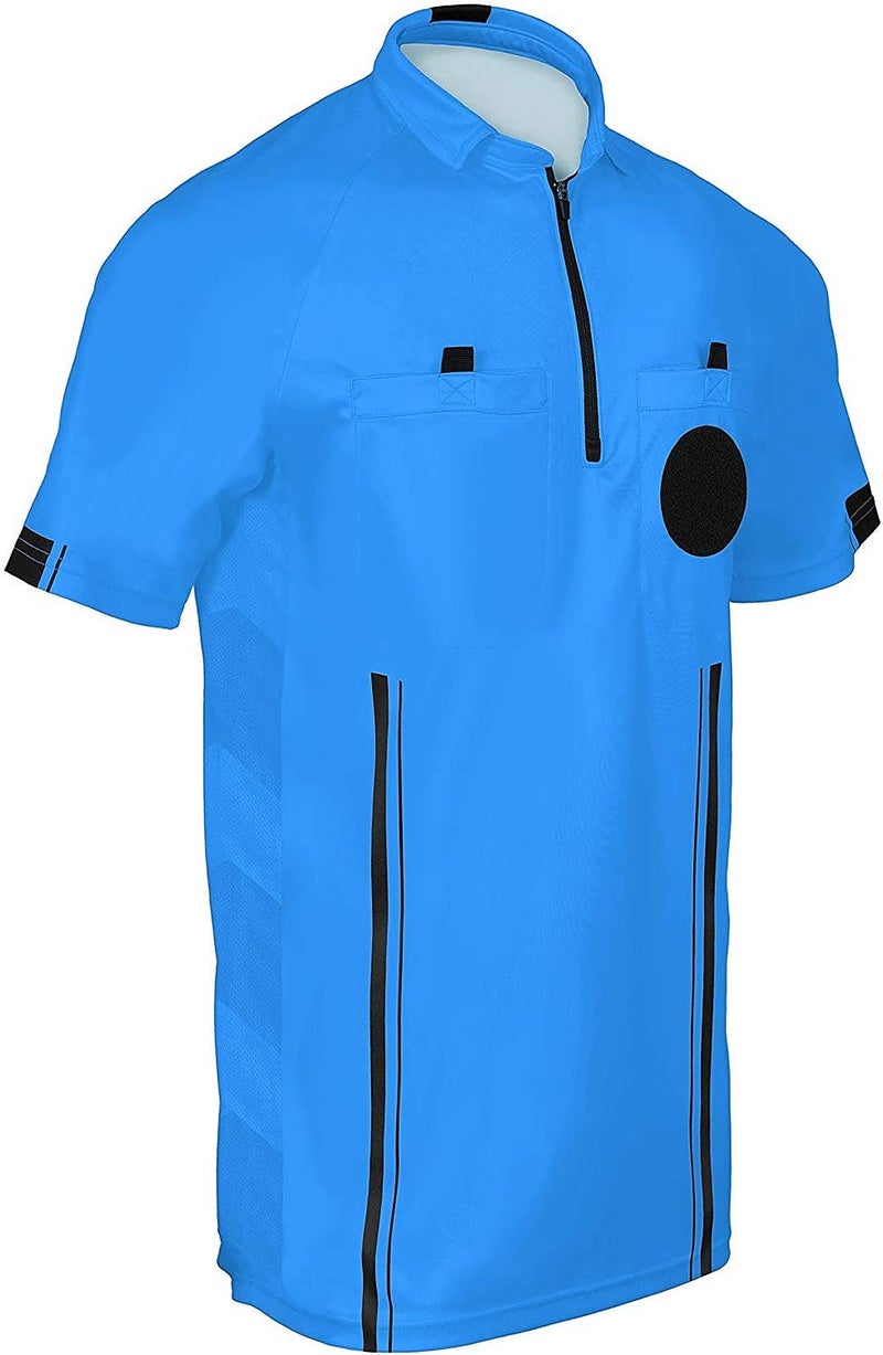 Total Soccer Factory New! 2018 Soccer Referee Jersey (2018 Blue, Adult Large) - Image 1