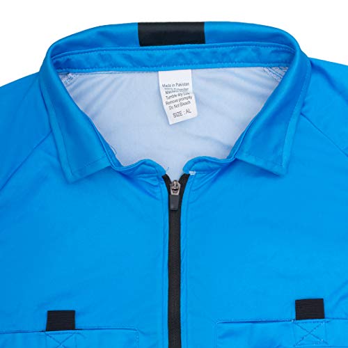 Total Soccer Factory New! 2018 Soccer Referee Jersey (2018 Blue, Adult Large) - Image 3