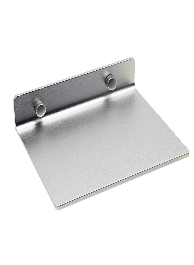 SinLoon 6 Inch Small Shelf in Flat Satin Aluminum Bathroom Shelf Wall Mount for Small Speaker Smartphone, Tablet, Toiletries (Silver) - Image 2