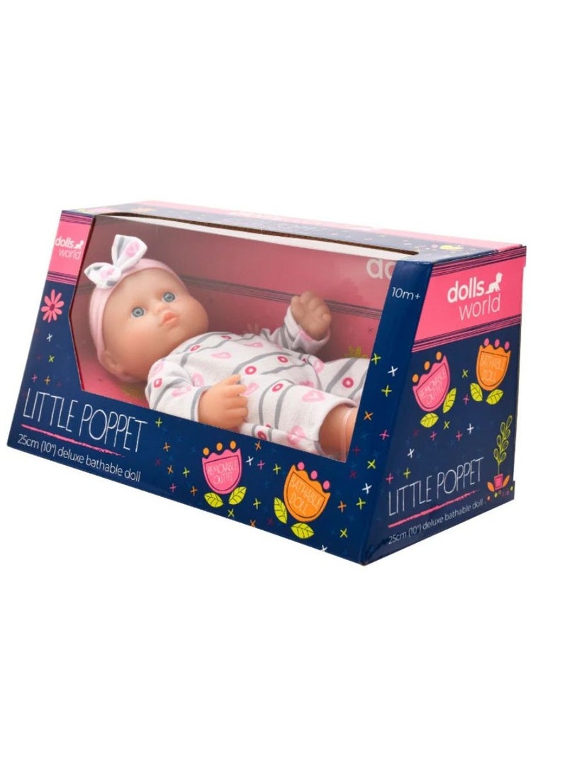 dolls world Dolls World All Vinyl Deluxe Bathable Baby Doll, 25 cm Size  - Image 3