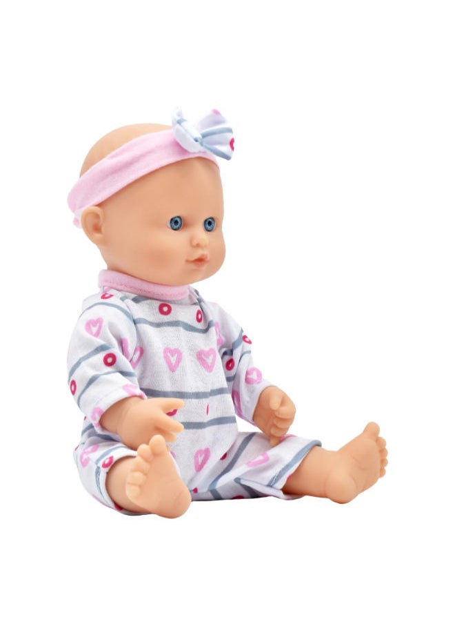 dolls world Dolls World All Vinyl Deluxe Bathable Baby Doll, 25 cm Size  - Image 1