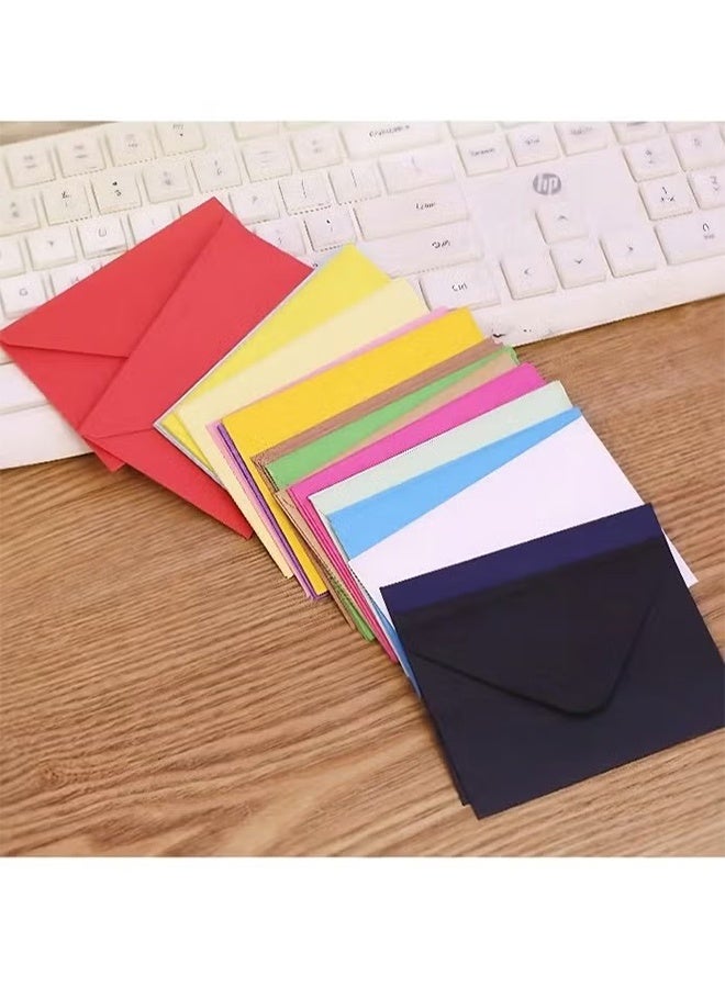 Happy D 70 Packs of Mini Colored Envelopes 14 Colors Size: 4 Inches × 2.7 Inches - Image 5