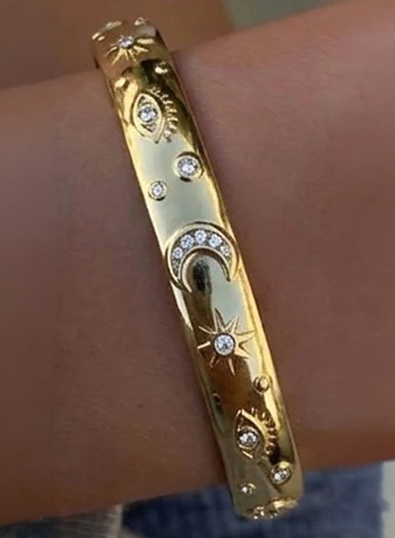 Urban Jewel Celestial Cuff Bracelet 2.0 (Stainless Steel) - Image 2