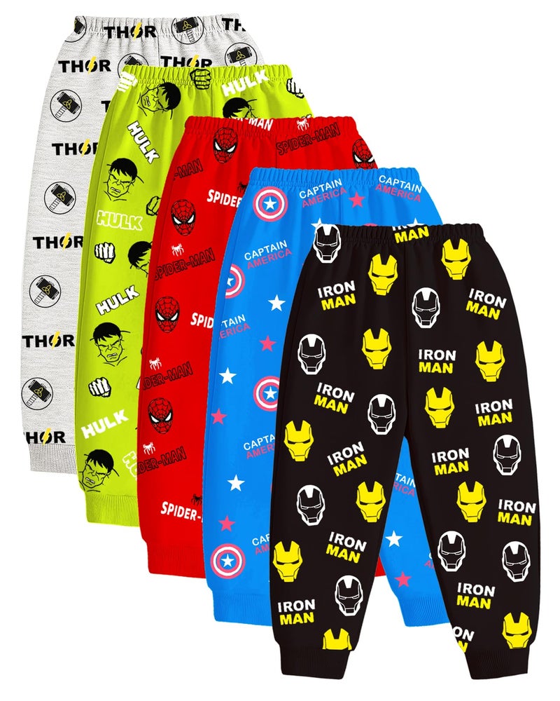 Kuchipoo © Marvel Regular Fit Boys Pyjamas - Pack of 5 (Multicolor, 2-3 Years, PAJ-179) - Image 2