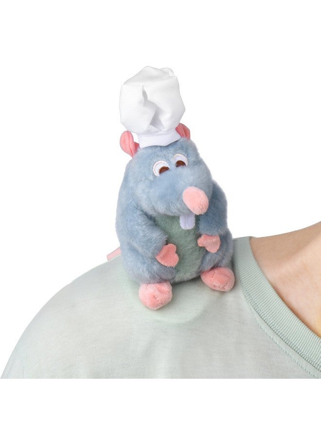 KRK لعبة دمية جرذ محشوة للكتف مع مغناطيس، ريمي الشيف، 6 بوصة - Image 2