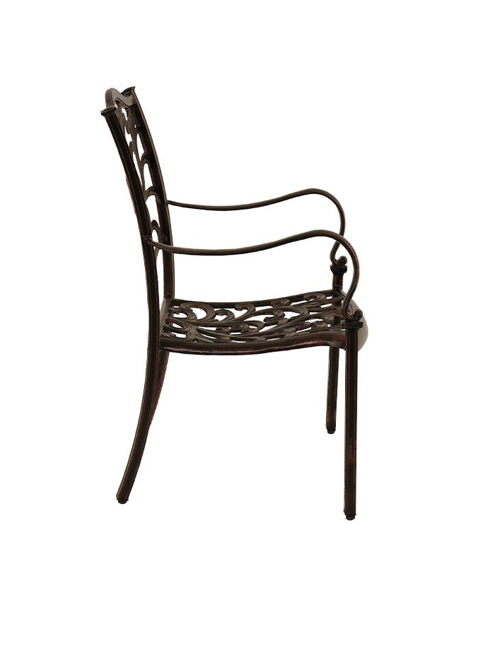 Schondor Furniture Santorini | Arm Chair | Made in Aluminum Cast | Outdoor Furniture | Outdoor Dining | Patio | Garden | Backyard | Restaurants - Image 2
