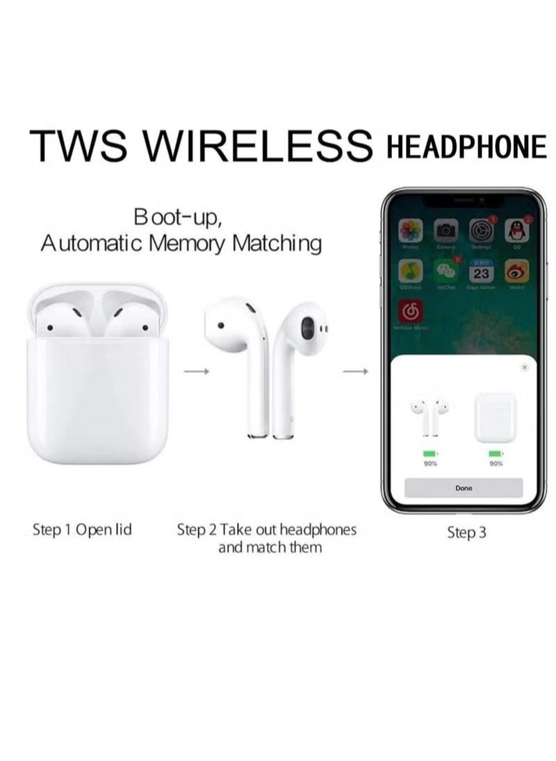 PROMASS - TWS Wireless Bluetooth Headphone, BT 5.0 Touch Control Earphones with Portable Charging Box for iPhone Huawei Xiaomi Sasung ipod blutooth - Image 1