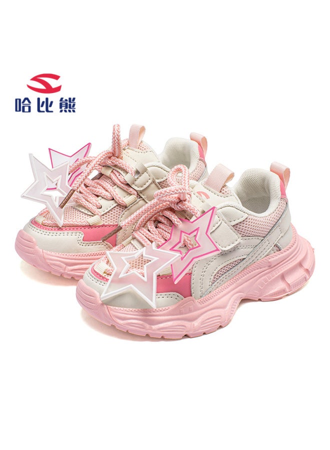 Habib Net Spring Girls Casual Shoes Double Net Boys Hook And Loop Easy To Wear And Take Off Sneaker A Generation Of Hair