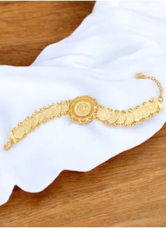 GOLDMAX Elegant 21k Gold Plated Bracelet For Women Size 19 + 4cm  - Image 3