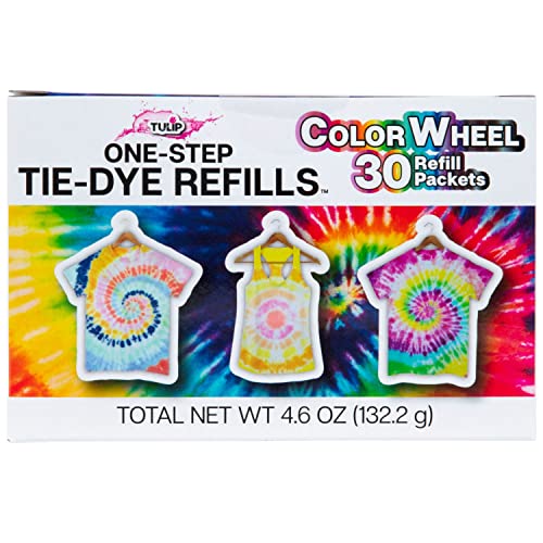Tulip OneStep TieDye Refills Color Wheel Permanent Fabric Dye 30 Pack - Image 1