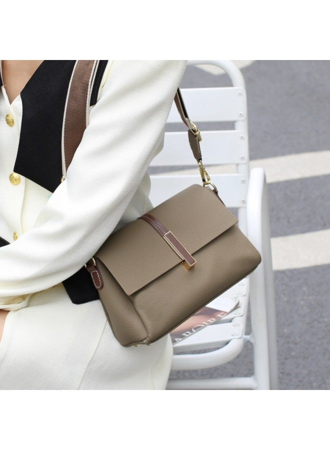 Pattern Top Layer Cowhide Small Square Bag New Fashion Western Style Women's Bag Trendy Crossbody Shoulder Bag - Image 2