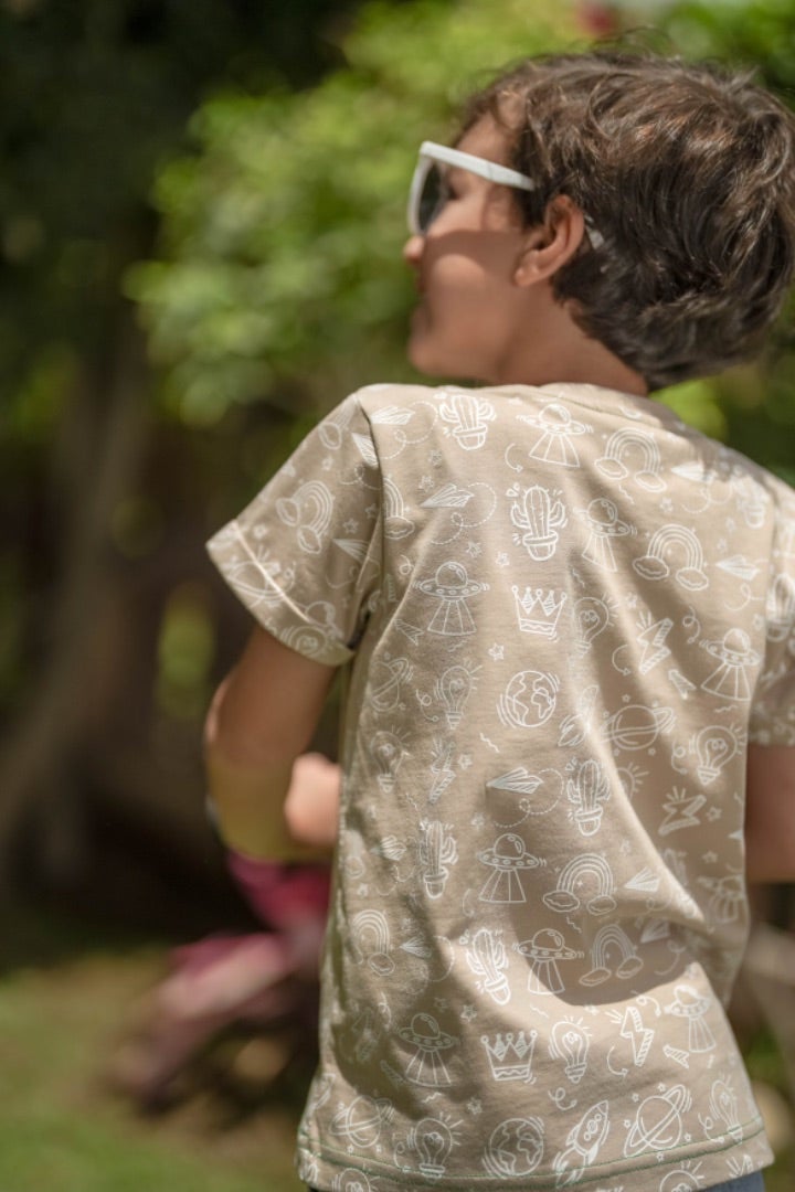 كاكتوس تي شيرت Icons - بيج أبيض - Image 2