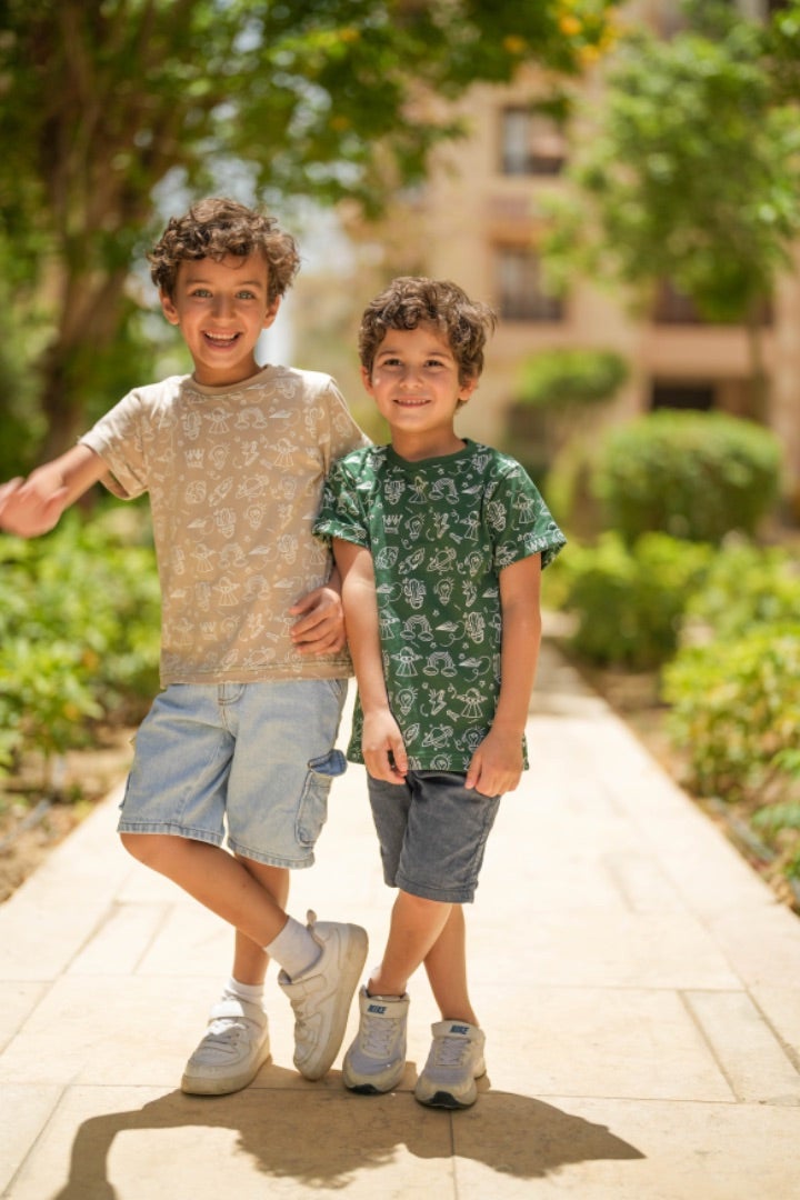 كاكتوس تي شيرت Icons - بيج أبيض - Image 3