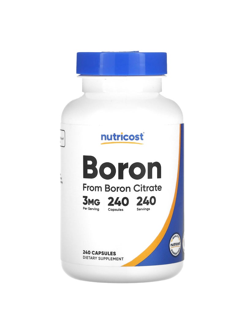 Boron, 3 mg, 240 Capsules