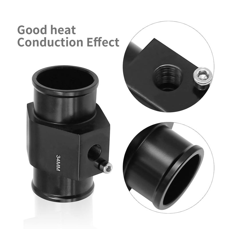 DUZFOREI Universal Black Water Temp Joint Pipe Adapter - Image 4