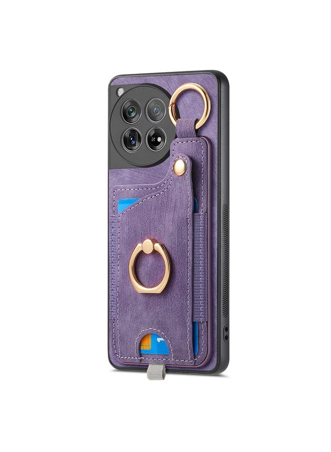 اس-توب جراب لهاتف OnePlus 12 5G بتصميم كلاسيكي مع حلقة تعليق وحقيبة بطاقات - Image 2