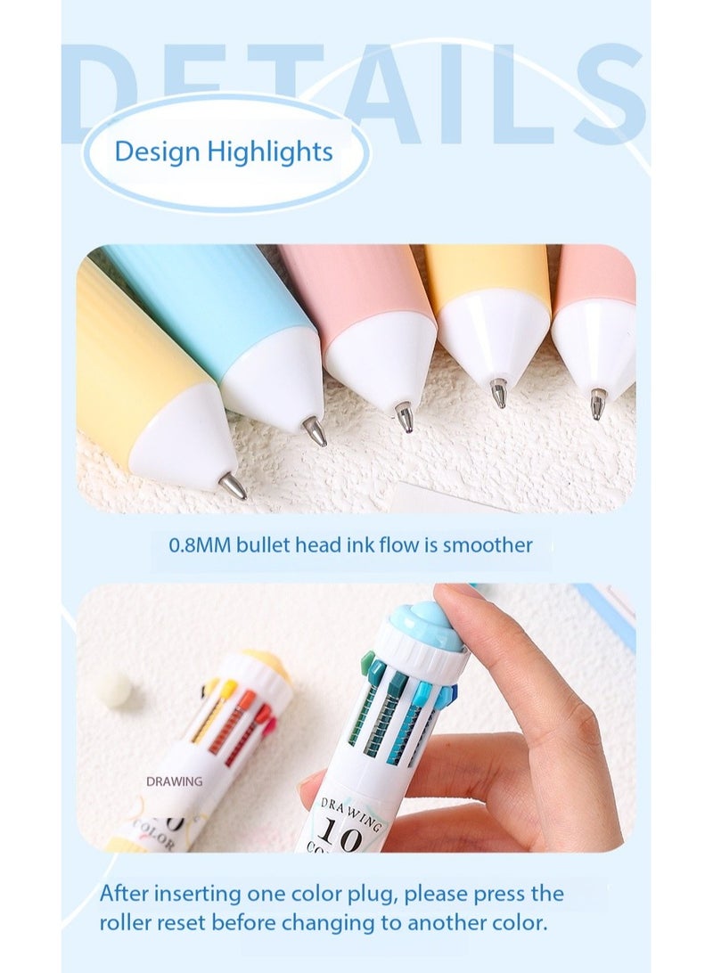 Languo 10-in-1 60-Color Multi-Purpose Ballpoint Pen Set - Image 3