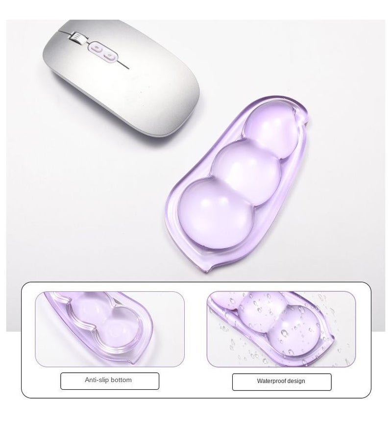 Blue Silicone Mouse Pad With Wrist Rest And Cooling Hand Pillow For Office - Image 5