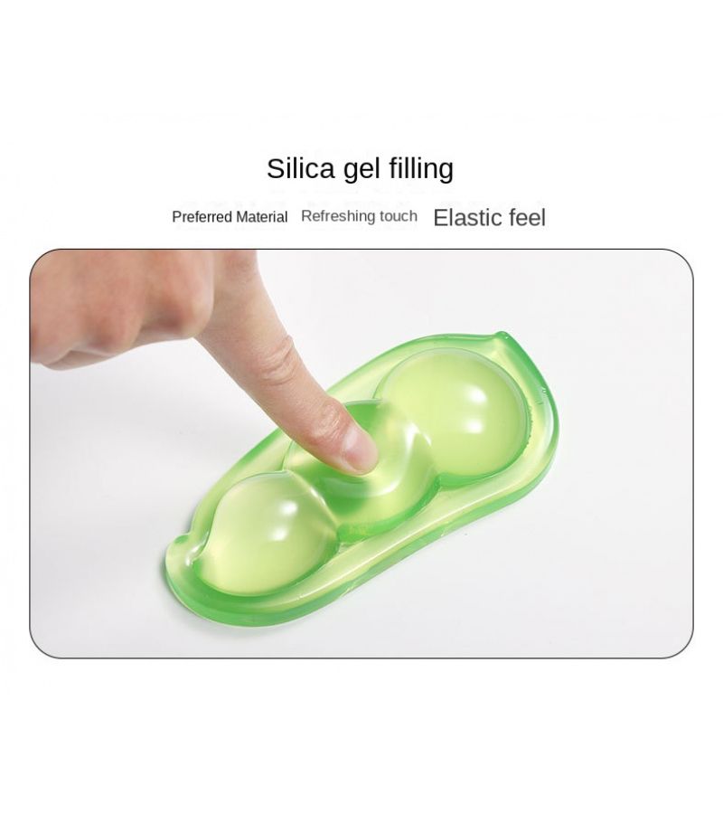 Blue Silicone Mouse Pad With Wrist Rest And Cooling Hand Pillow For Office - Image 4