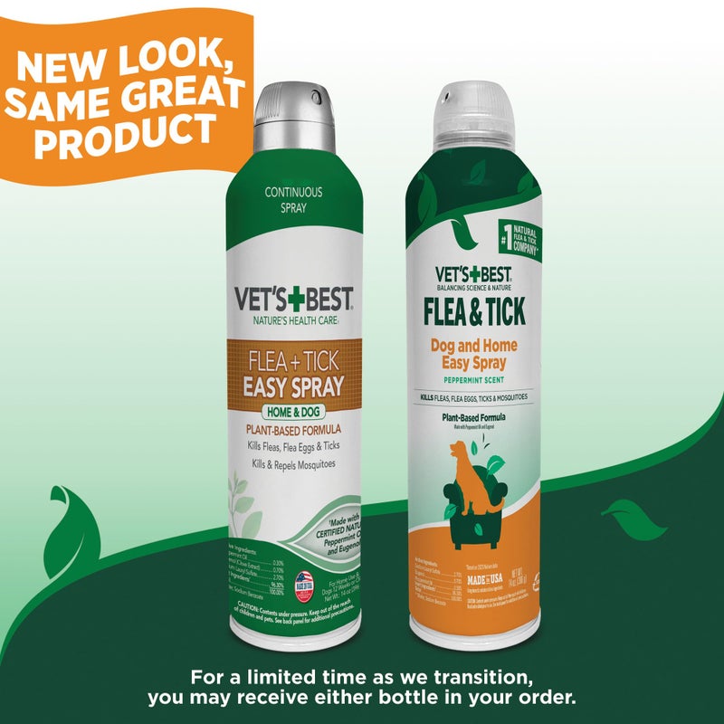 Vet's Best Natural Flea and Tick Home Spray, Dog Flea and Tick Treatment for Home, Plant-Based Flea and Tick Prevention, Dog Flea & Tick Control and Mosquito Repellent, Certified Natural Oils, 14 oz - Image 2
