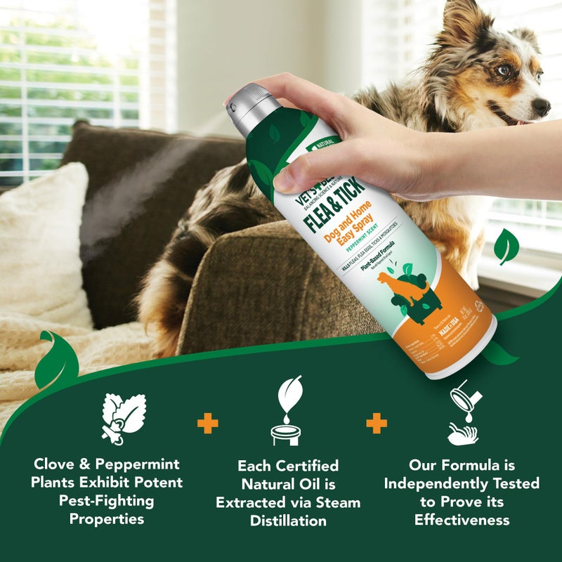 Vet's Best Natural Flea and Tick Home Spray, Dog Flea and Tick Treatment for Home, Plant-Based Flea and Tick Prevention, Dog Flea & Tick Control and Mosquito Repellent, Certified Natural Oils, 14 oz - Image 5