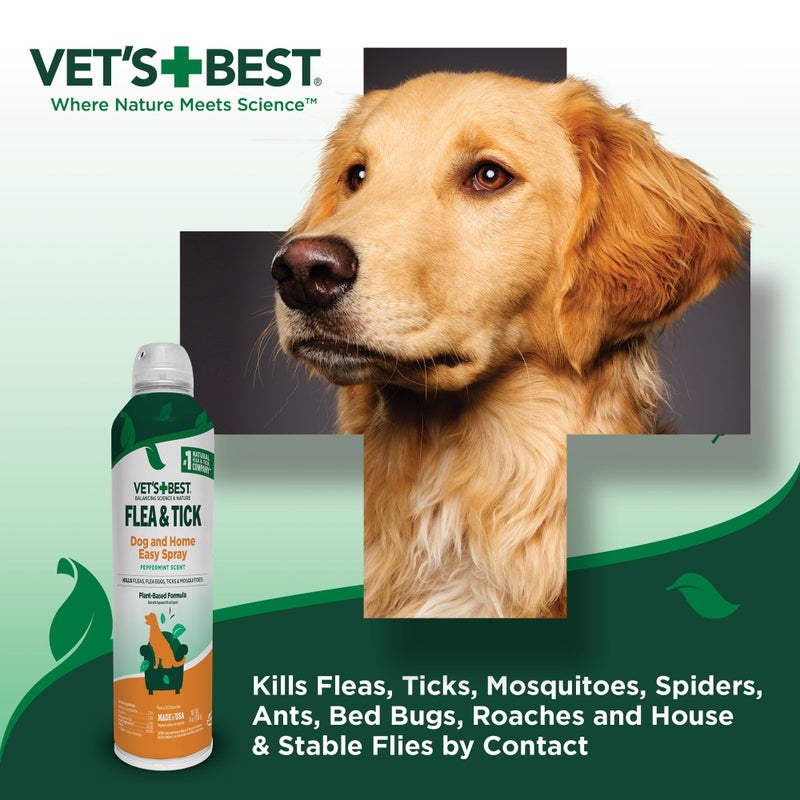 Vet's Best Natural Flea and Tick Home Spray, Dog Flea and Tick Treatment for Home, Plant-Based Flea and Tick Prevention, Dog Flea & Tick Control and Mosquito Repellent, Certified Natural Oils, 14 oz - Image 4