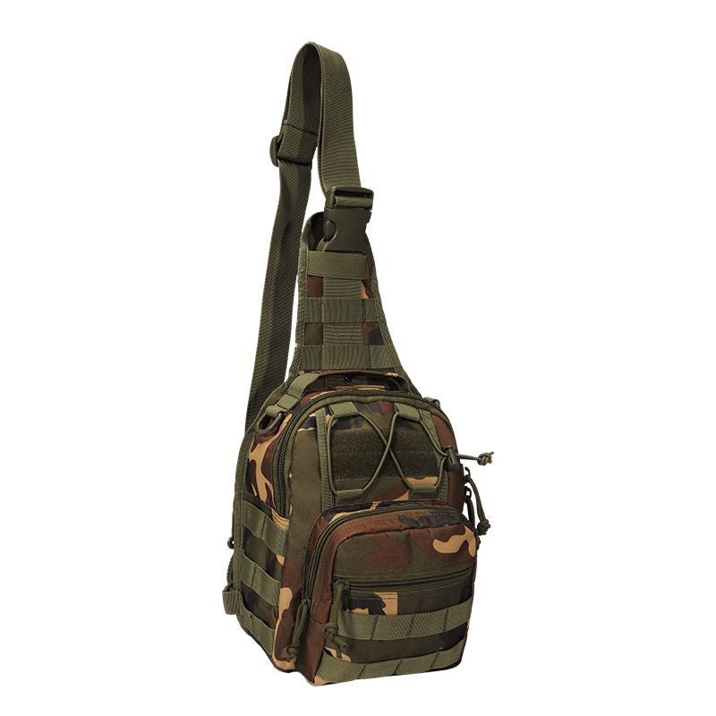 Camo Oxford Cloth 600D Encrypted Extra-Large Camouflage Chest Bag Shoulder Bag Outdoor Bag Crossbody Bag Tactical Small Chest Bag - Image 1