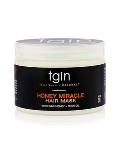 Tgin Honey Miracle Hair Mask With Raw Honey + Olive Oil 12Oz  - Image 1