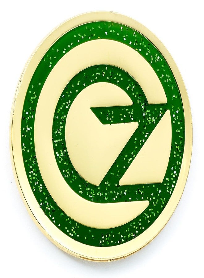 Wicked's Emerald Green Pin Badge - Oz Logo Pin, One Size, Zinc, No Gemstone - Image 1