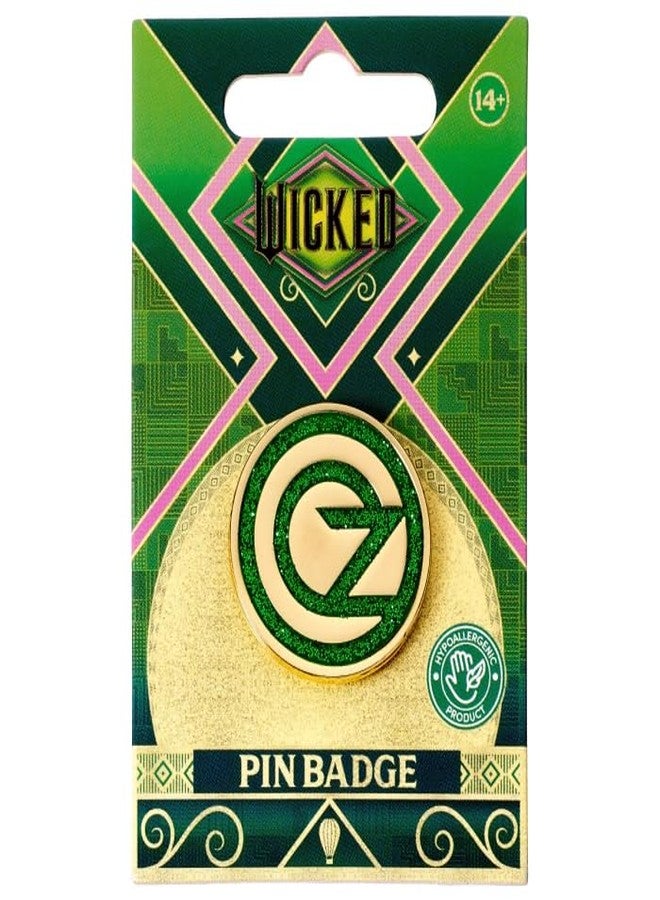 Wicked's Emerald Green Pin Badge - Oz Logo Pin, One Size, Zinc, No Gemstone - Image 2