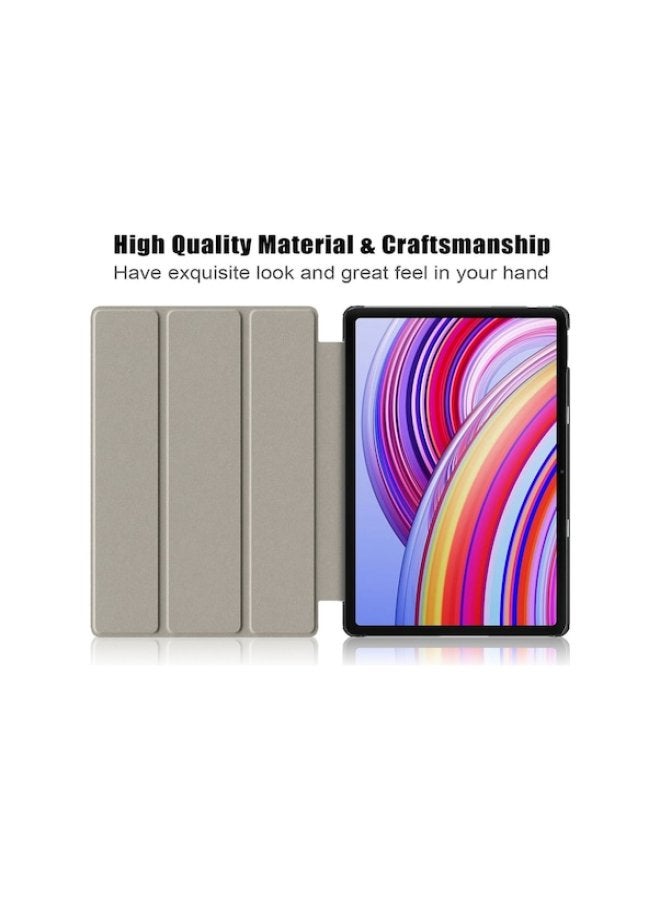 غطاء حماية مناسب لهاتف Redmi Flat Plate Pro 12.1، غطاء صلب بلون موحد، رمادي - Image 3