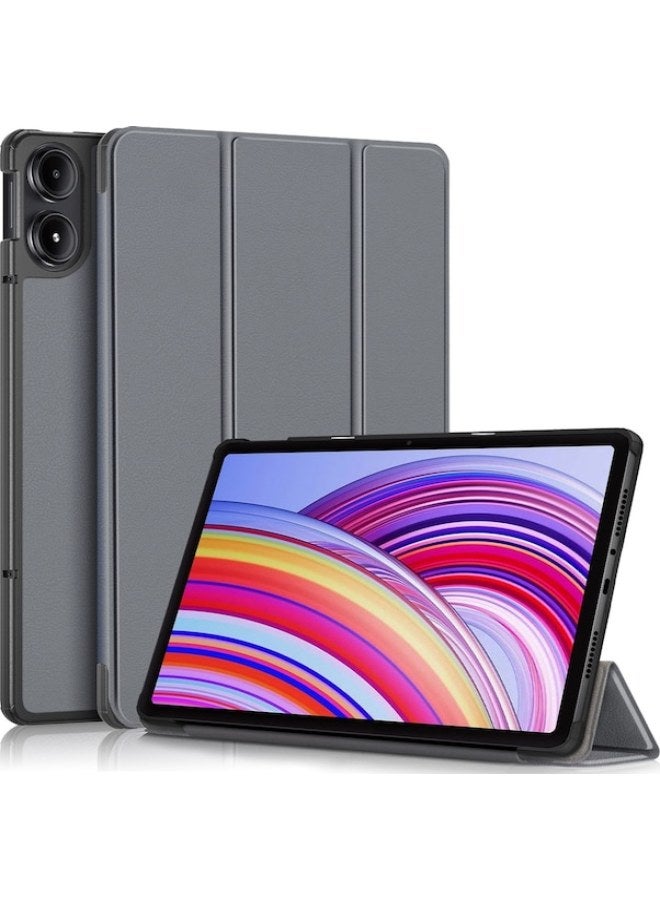 غطاء حماية مناسب لهاتف Redmi Flat Plate Pro 12.1، غطاء صلب بلون موحد، رمادي - Image 1