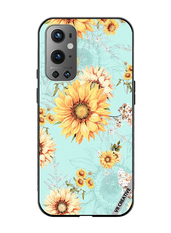 VR CREATIVE Protective Case Cover For OnePlus 9 Pro Flower Design Multicolour - Image 1