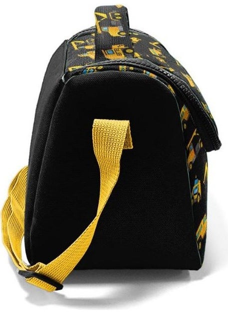 CORAL HIGH Kids Black Yellow Construction Machine Patterned Thermo Lunch Box 11813  - Image 3