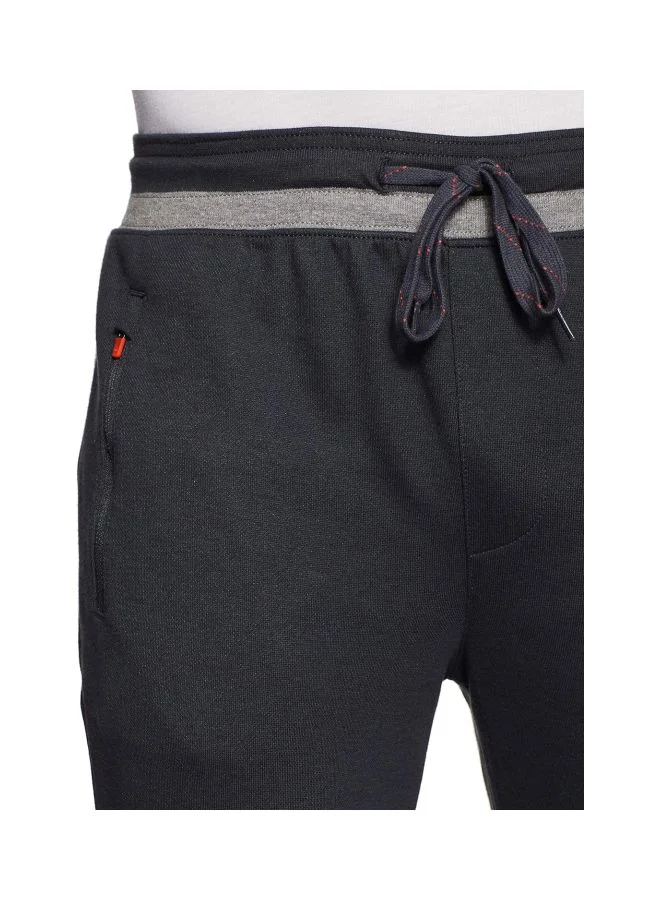 Jockey Graphite AM05 Men Super Combed Cotton Rich Pique Fabric Slim Fit Joggers with Zipper Pockets for Men | Best Price UAE