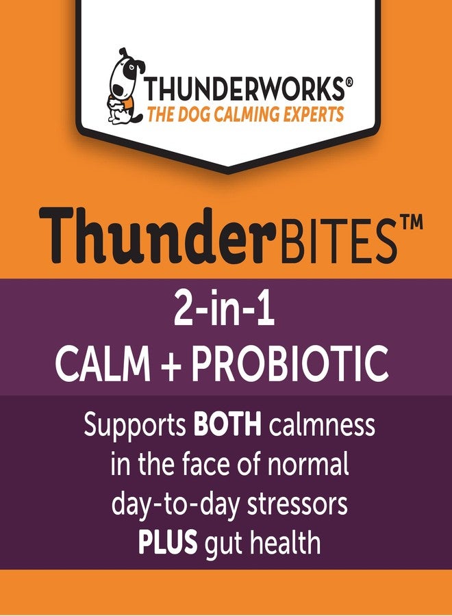 ThunderBites Calm + Probiotics for Dogs Daily Supplement Soft Chews, Supporting Dog Digestive & Gut Health with Probiotics, Prebiotics & Postbiotics + Calming Support for Daily Stressors, 90 Count - Image 4