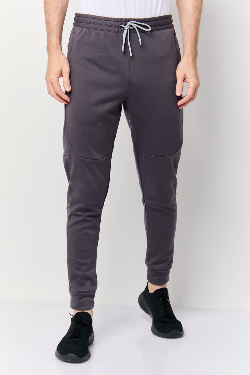 MOTION Men Sportswear Fit Outdoor Sweatpants, Dark Grey - Image 1