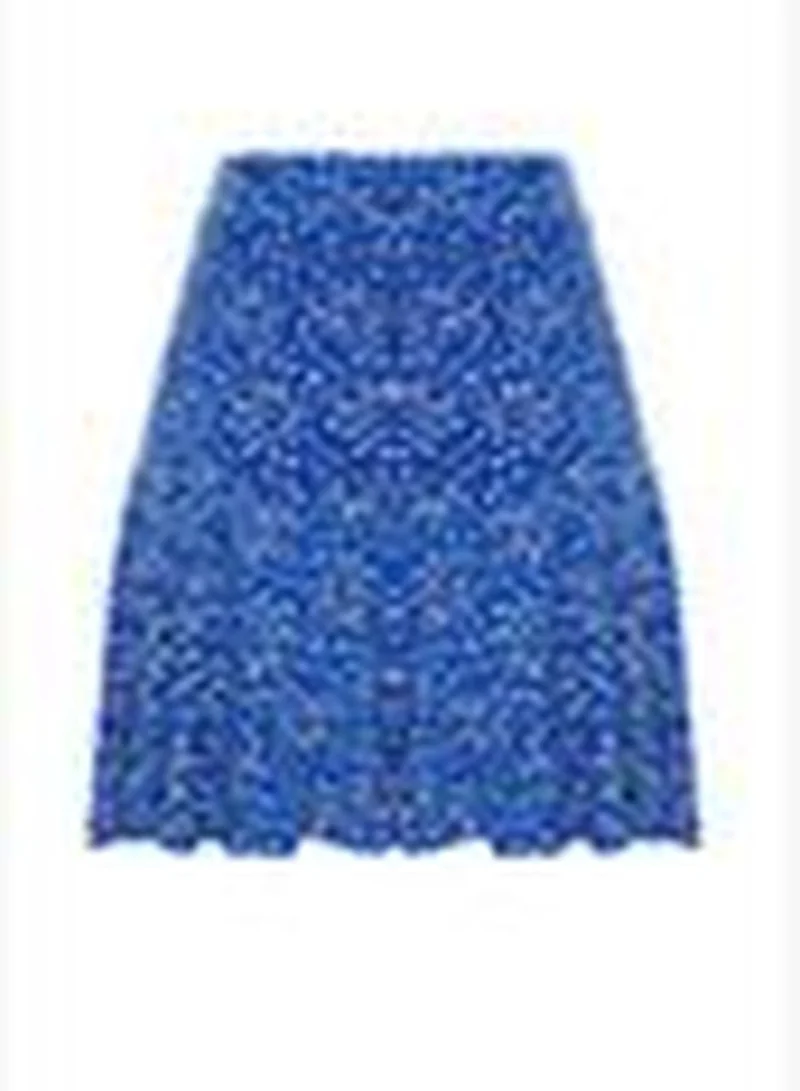 trendyol Multi Color Viscose Woven Short Skirt TWOSS24SR00010